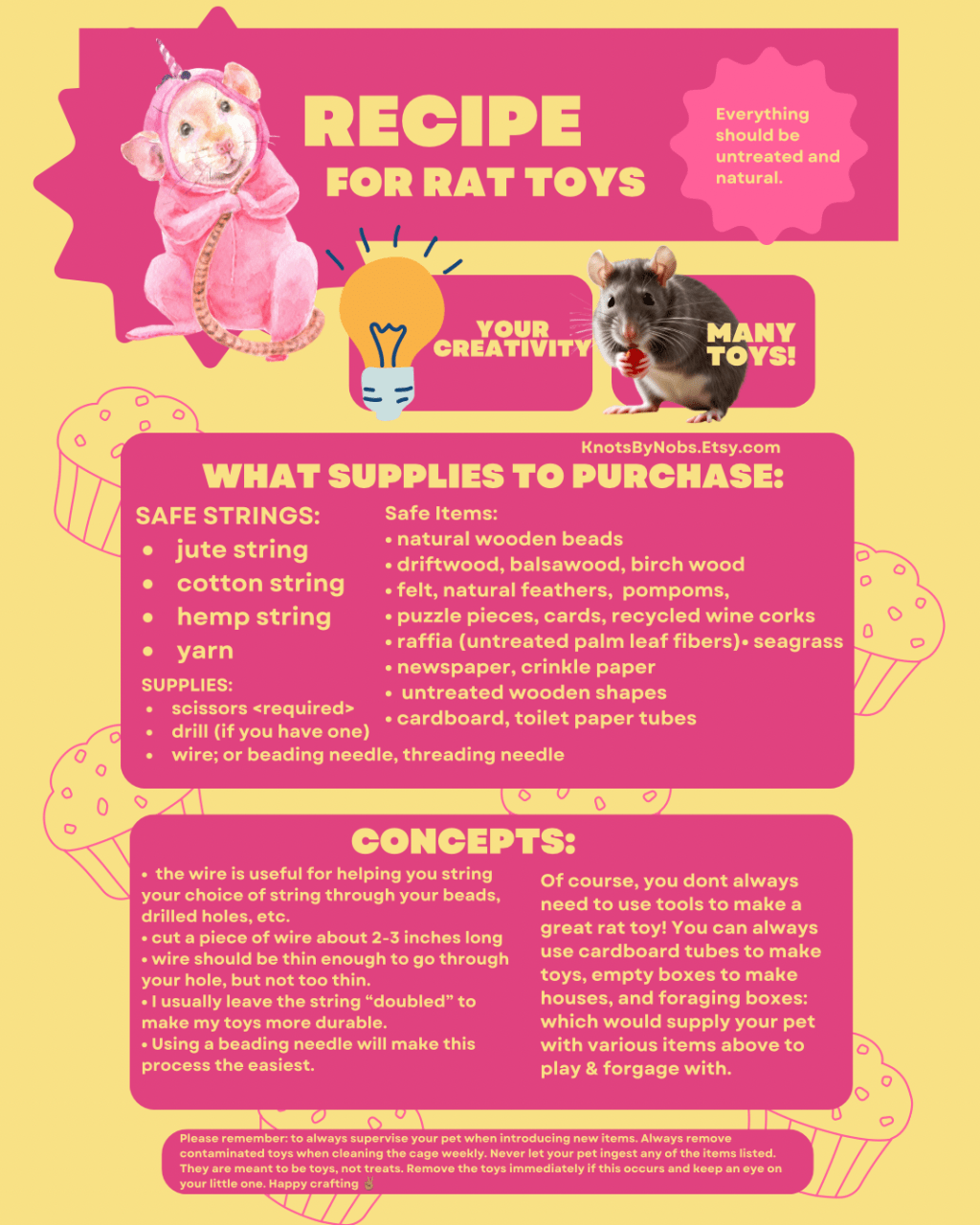 How To Make Your Own Rat&nbsp;Toys